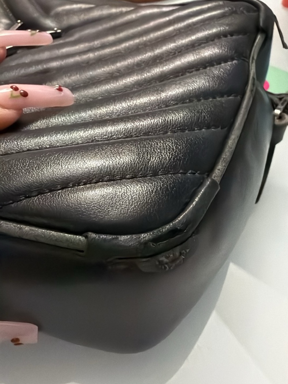 Yves Saint Laurent Black Quilted Leather Camera Bag with Gold Logo - Picture 17 of 17